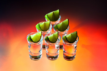 tequila and lime