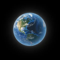 Earth from space showing North and South America