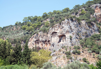 Lycian rock cut tombs of Kaunos (Dalyan)