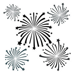black firework vector