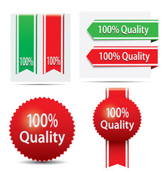 Quality labels and ribbons