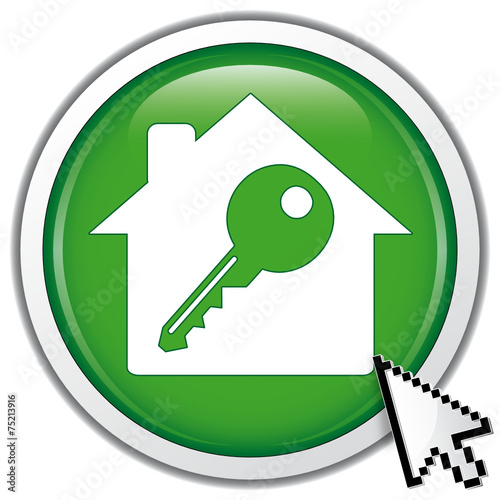 "HOME KEY ICON" fichier vectoriel libre de droits sur la banque d