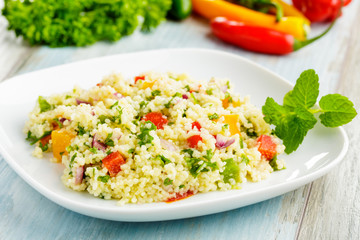 couscous salad - Couscous-Salat © Martin Rettenberger