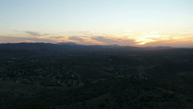 Southern California Valley Day to Night Time Lapse