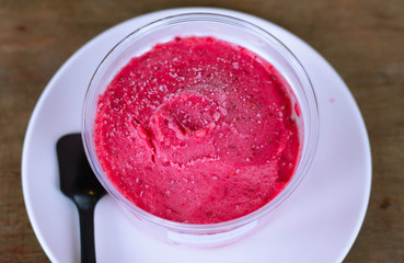 Strawberry ice cream