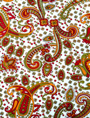 Colorful batik cloth fabric background