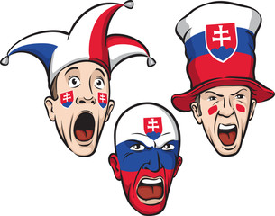 football fans from Slovakia