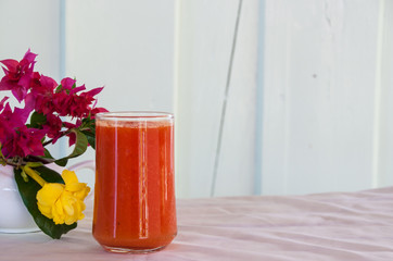 Smoothie papaya juice