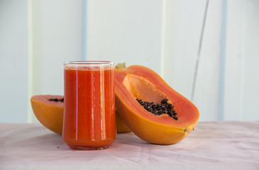 Smoothie papaya juice