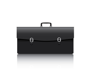 Briefcase on white background