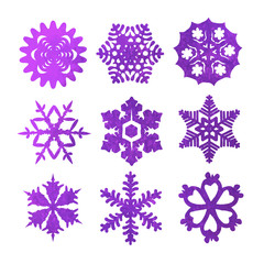 watercolor snowflakes