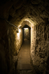 Fototapeta na wymiar Acre, Israel - The Templar Tunnel