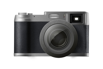 Retro camera isolated on white