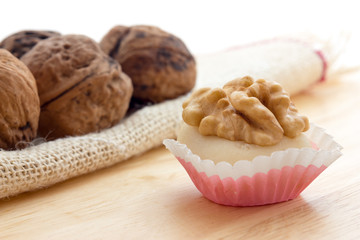 Walnuts with almond paste