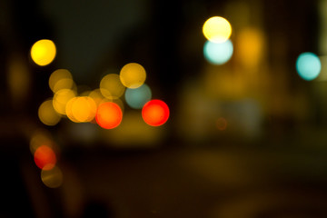 city night lights, abstract background
