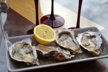 Huîtres en apéritif