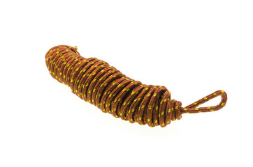 Climbing rope on a white background