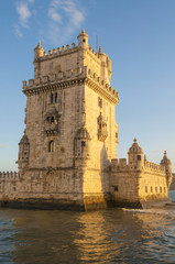 Fototapeta na wymiar Tower of Belem in Lisbon, Portugal