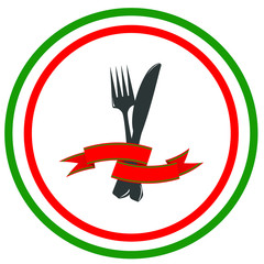 Italian Menu Cover or Restaurant Logo