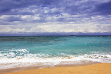 seascape after rain, Haifa, Israel