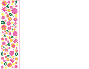 Vorlage  Frühling mit viel Textfläche