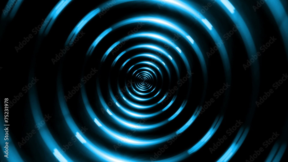 Wall mural double ring lens flare animated background