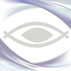 Blue waves, abstract vector background