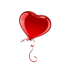 Obraz na płótnie Canvas Red Valentine balloon