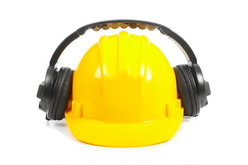 Helmet and headphones