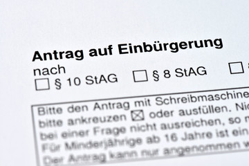Einbürgerungsantrag, Staatsangehörigkeit, Volk, Naturalisation