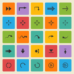 black set of different  arrows