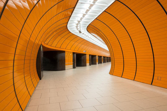 Marienplatz underground station in Munich, Germany