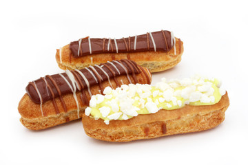 Eclairs au chocolat et au citron
