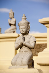 Figur nähe Silberpagode/ Königspalast Phnom Penh Kambodscha