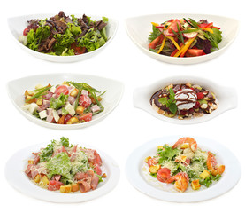 Set with restaurant appetizer and dessert