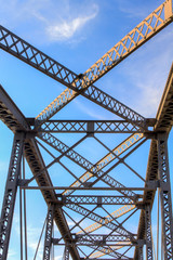 Overhead View of Railroad Bridge