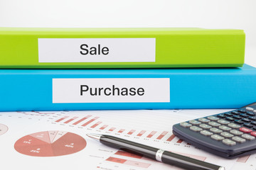 Sale and purchase documents with reports