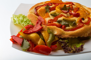 Pizza with bulgarian pepper