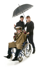 Man on wheelchair