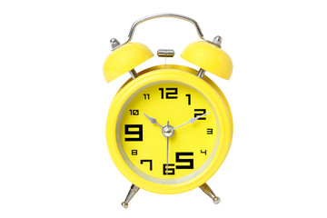 yellow alarm clock