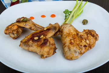 Roasted chicken wings
