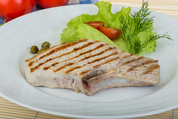 Grilled t-bone steak