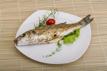Grilled seabass