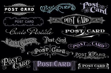 Vintage postcards set