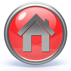 home circular icon on white background