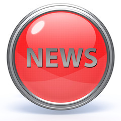 News circular icon on white background