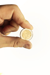 Coin in a Hand