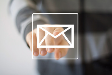 Business button web messaging mail sending icon