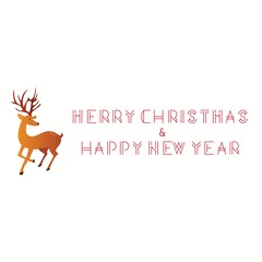 greeting christmas and new year card