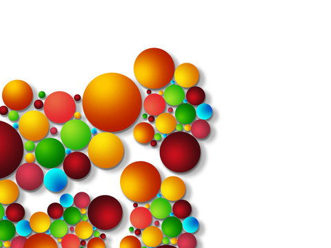 Colorful bubble background..